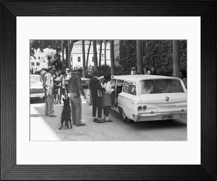 Framed Print : Civil Rights Demonstrators Arrested Framed Print : Civil Rights Demonstrators Arrested