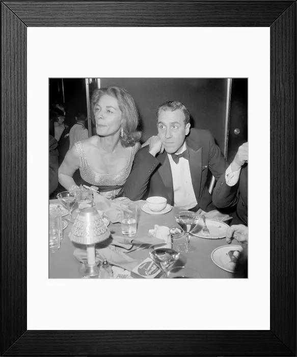 Framed Print : Jason Robards Jr. with Wife Lauren Bacall Framed Print : Jason Robards Jr. with Wife Lauren Bacall