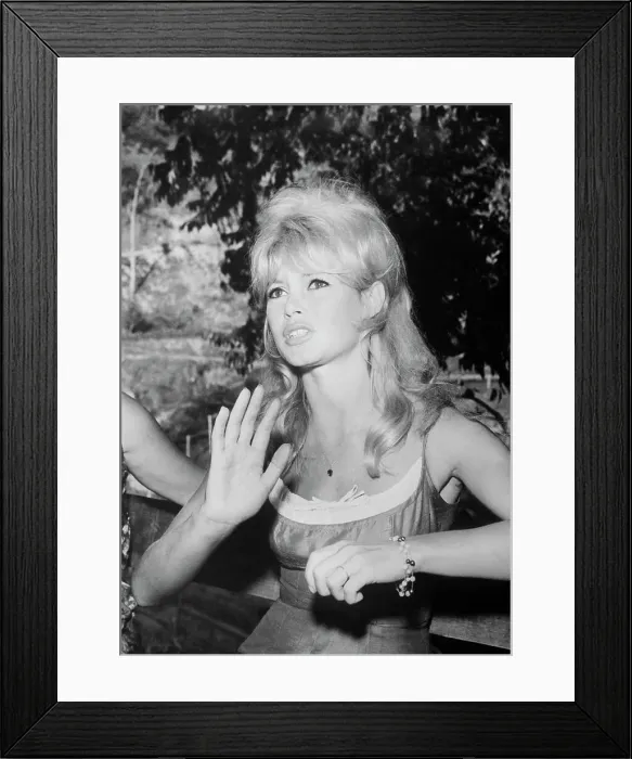 Framed Print : Actress Brigitte Bardot at Press Conference Framed Print : Actress Brigitte Bardot at Press Conference