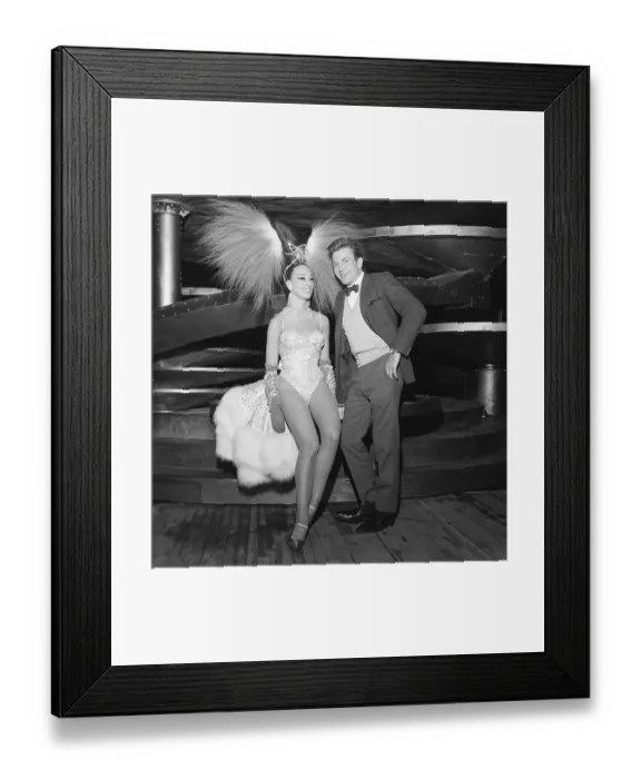 Framed Print : Albert Finney with Showgirl Framed Print : Albert Finney with Showgirl