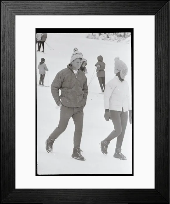 Framed Print : Robert Kennedy and His Wife Framed Print : Robert Kennedy and His Wife