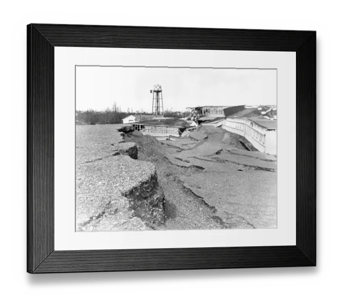 Framed Print : School Destroyed in Earthquake Framed Print : School Destroyed in Earthquake