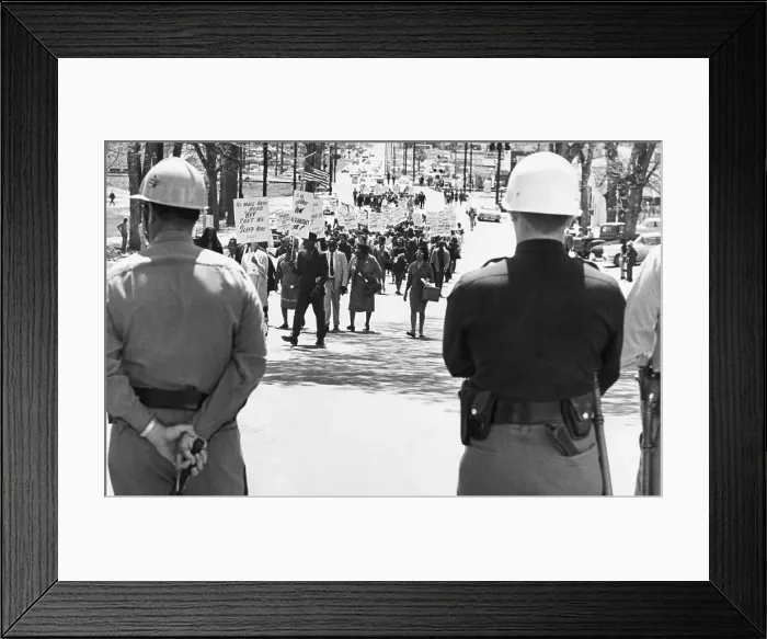 Framed Print : NAACP March In Tallahassee Framed Print : NAACP March In Tallahassee
