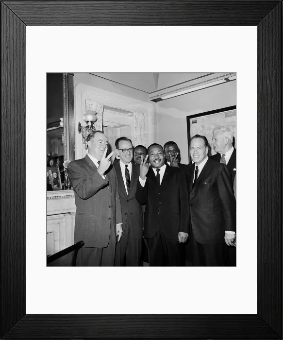 Framed Print : Civil Rights Supporters Celebrate Victory Framed Print : Civil Rights Supporters Celebrate Victory