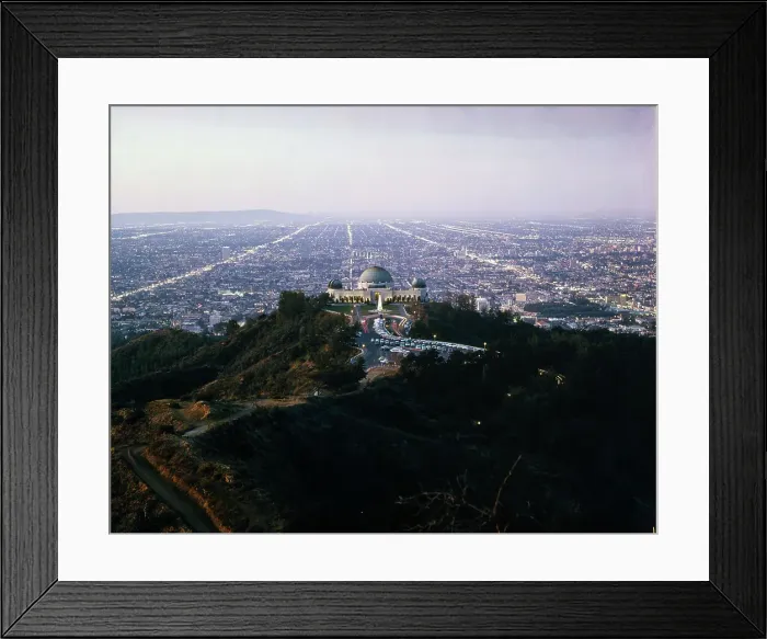 Framed Print : View of Griffith Observatory and Beyond Framed Print : View of Griffith Observatory and Beyond