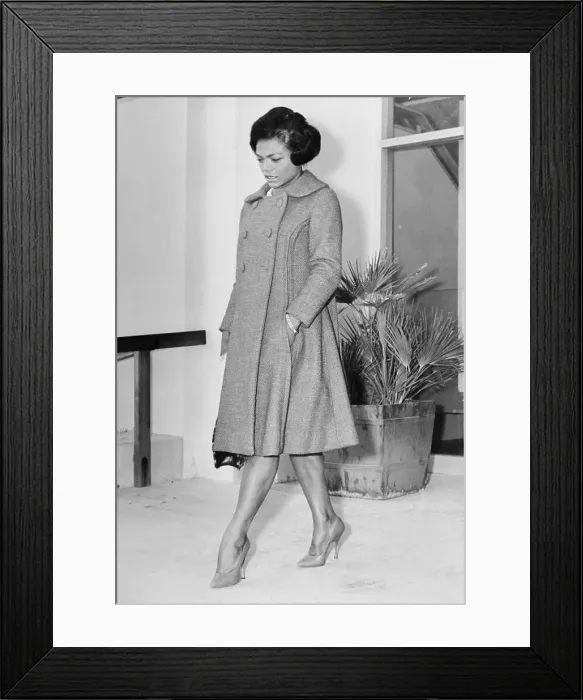 Framed Print : Portrait of Eartha Kitt Framed Print : Portrait of Eartha Kitt