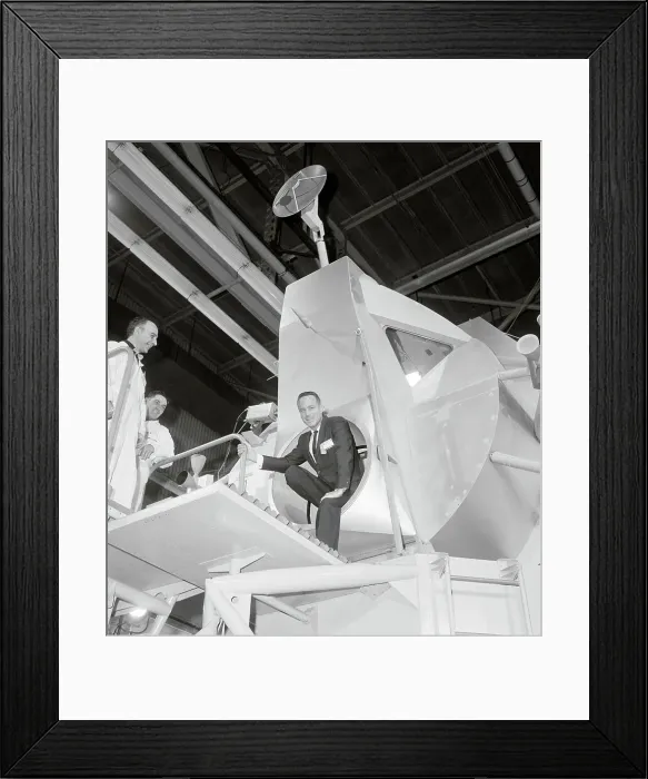 Framed Print : Scott Carpenter Inside Door of Lunar Module Framed Print : Scott Carpenter Inside Door of Lunar Module