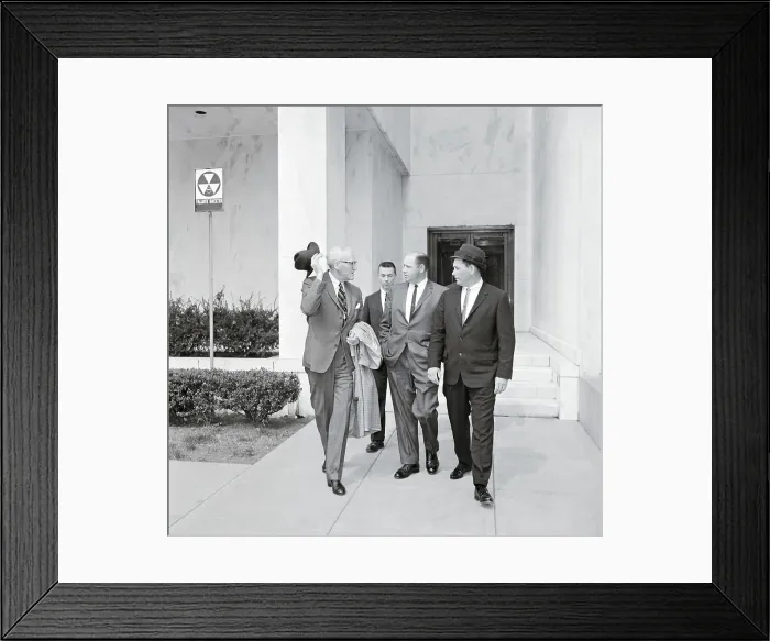 Framed Print : Senator Walking with Kennedy Assassination Witnesses Framed Print : Senator Walking with Kennedy Assassination Witnesses