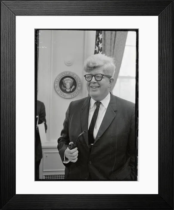 Framed Print : Portrait of George E. Reedy