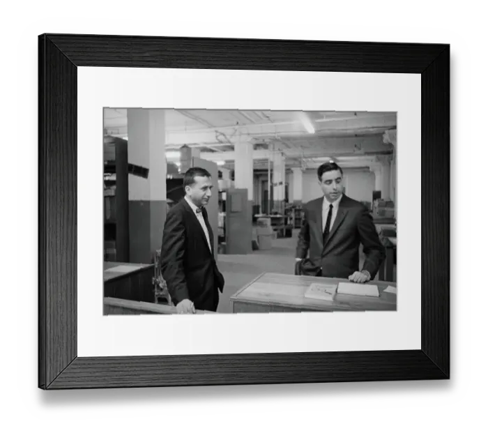Framed Print : Investigators David Belin and Howard Willens Framed Print : Investigators David Belin and Howard Willens