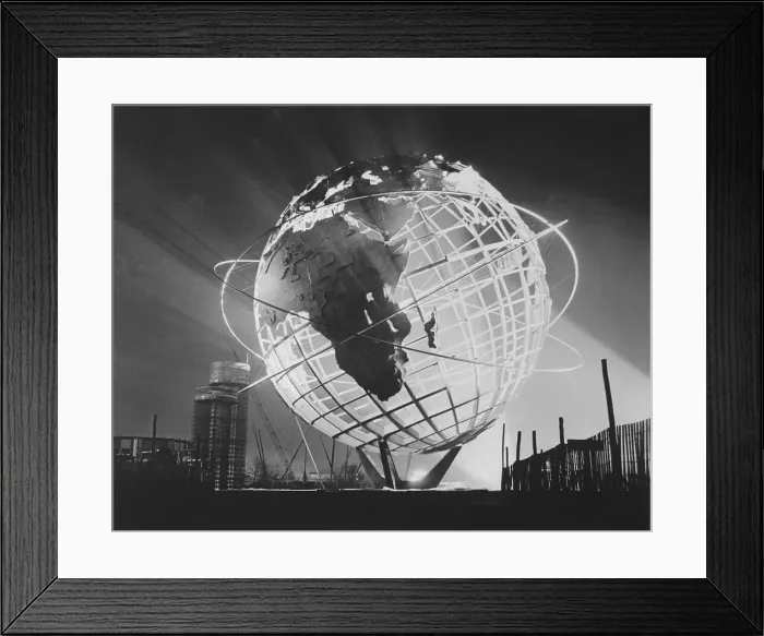 Framed Print : View of Worlds Fair Symbol Framed Print : View of Worlds Fair Symbol