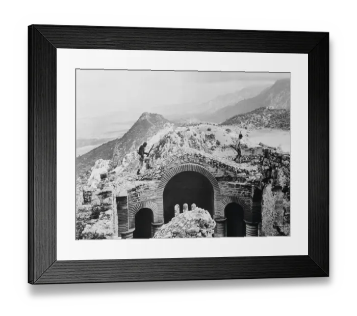 Framed Print : Soldiers of the Present Canvassing Ancient Terrain Framed Print : Soldiers of the Present Canvassing Ancient Terrain