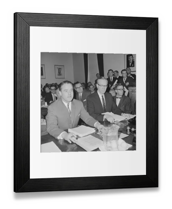 Framed Print : Sargent Shriver Sitting Before Committee Framed Print : Sargent Shriver Sitting Before Committee