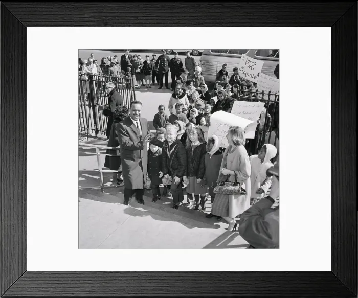 Framed Print : Milton Galamison with Children