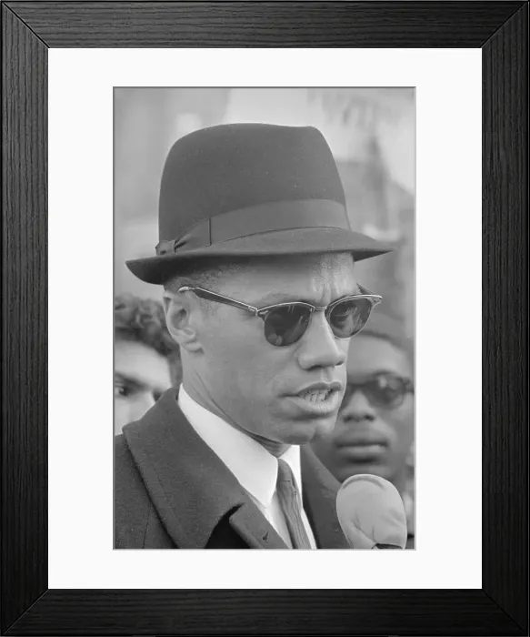 Framed Print : Portrait of Malcolm X