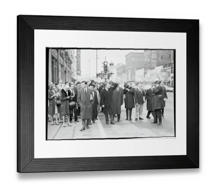 Framed Print : Governor Nelson Rockefeller Walking Down Street Framed Print : Governor Nelson Rockefeller Walking Down Street