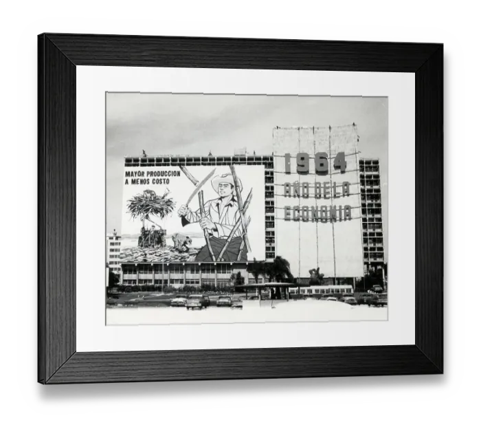 Framed Print : Poster with Year of Economy Theme Framed Print : Poster with Year of Economy Theme