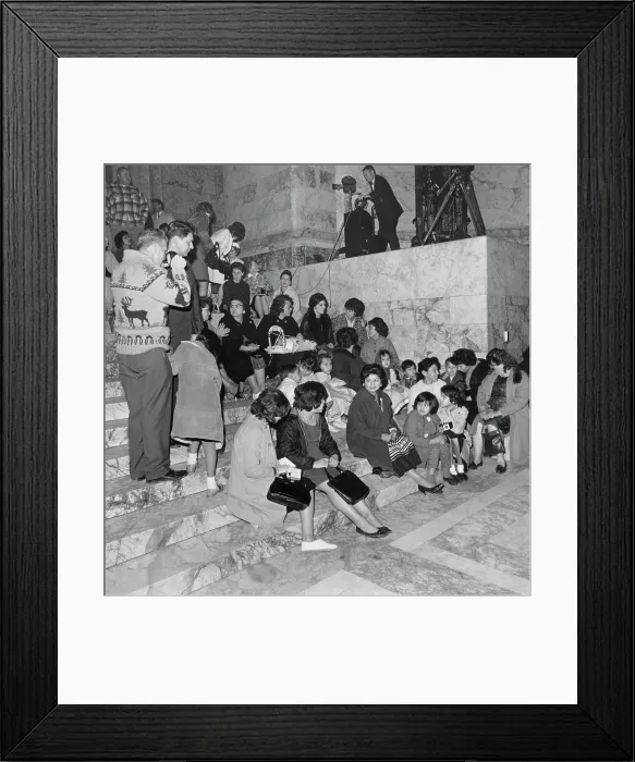 Framed Print : American Indians Protest Treaty Violation