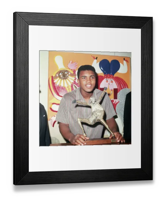 Framed Print : Closeup Of Boxer Cassius Clay Framed Print : Closeup Of Boxer Cassius Clay