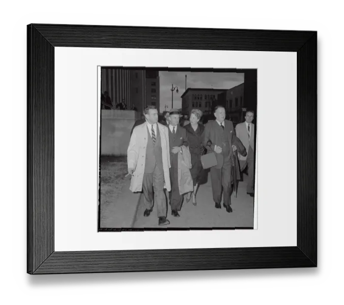 Framed Print : Attorneys Walking Outside of Courthouse Framed Print : Attorneys Walking Outside of Courthouse