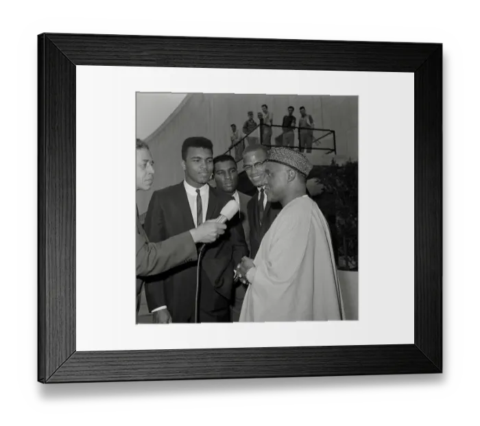 Framed Print : Mohammed Ali Interviewed at United Nations Framed Print : Mohammed Ali Interviewed at United Nations