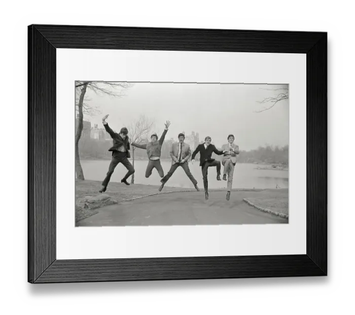 Framed Print : Dave Clark Five Jumping into Air Framed Print : Dave Clark Five Jumping into Air