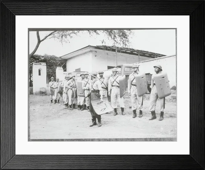 Framed Print : Police in Riot Gear Framed Print : Police in Riot Gear