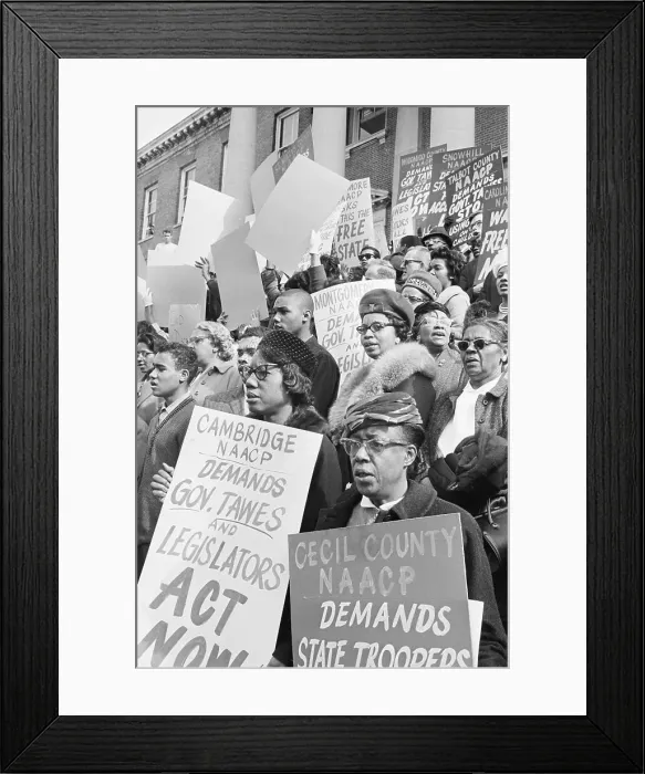 Framed Print : Police Brutality Protest In Annapolis Framed Print : Police Brutality Protest In Annapolis