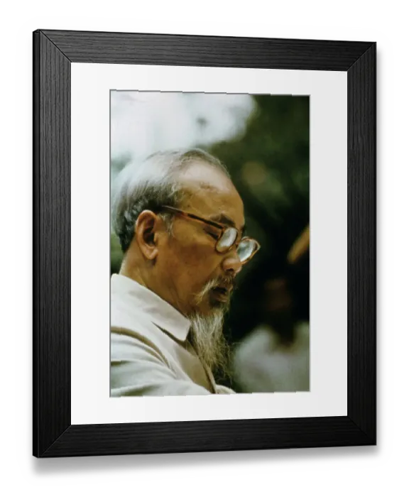Framed Print : Portrait of Ho Chi Minh Framed Print : Portrait of Ho Chi Minh