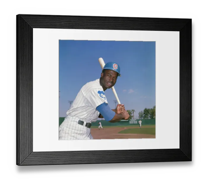 Framed Print : Lou Brock Preparing to Bat