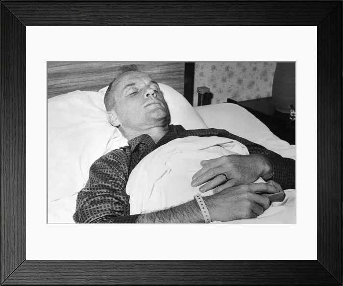 Framed Print : John Glenn Resting in Bed Framed Print : John Glenn Resting in Bed