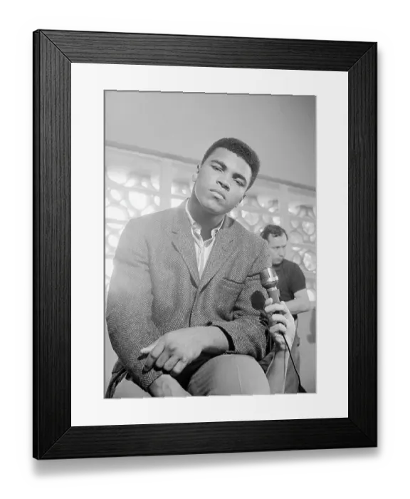 Framed Print : Muhammad Ali Listening Framed Print : Muhammad Ali Listening