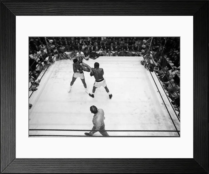 Framed Print : Sonny Liston and Cassius Clay Crossing Arms Framed Print : Sonny Liston and Cassius Clay Crossing Arms