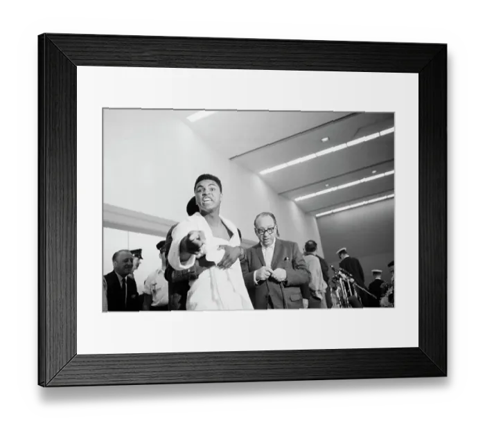 Framed Print : Friend Holds Back an Enraged Cassius Clay Framed Print : Friend Holds Back an Enraged Cassius Clay