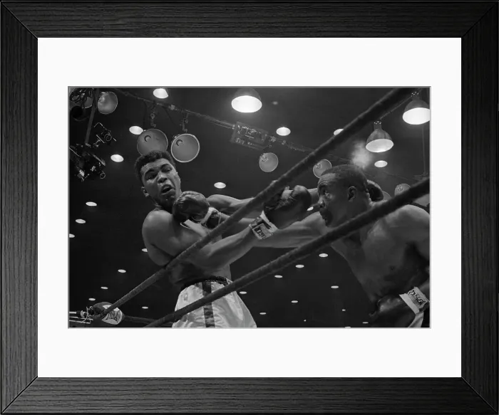 Framed Print : Boxing Action with Sonny Liston and Cassius Clay Framed Print : Boxing Action with Sonny Liston and Cassius Clay