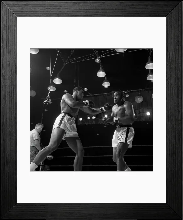 Framed Print : Heavyweight Champions Ali and Liston Boxing