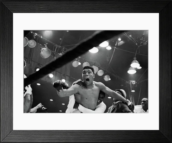 Framed Print : Cassius Clay After Winning Championship Framed Print : Cassius Clay After Winning Championship