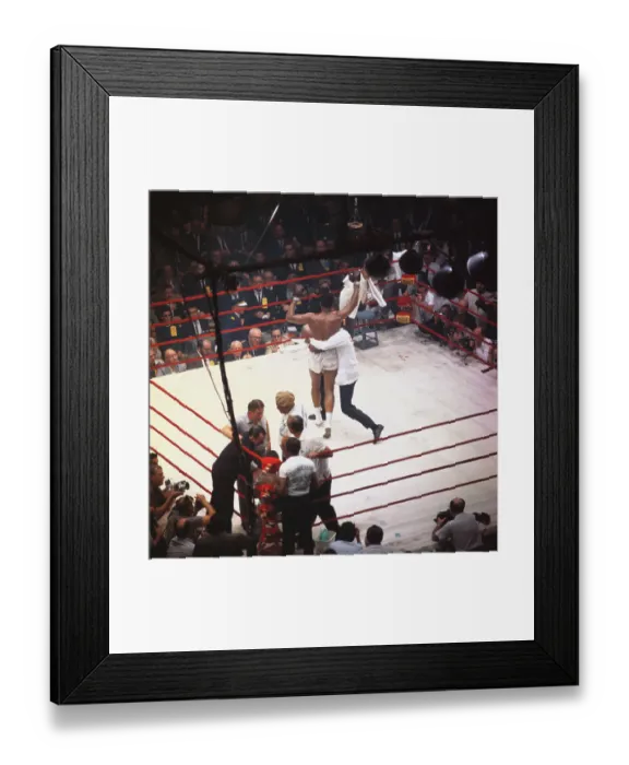 Framed Print : Muhammad Ali Celebrating Win Framed Print : Muhammad Ali Celebrating Win