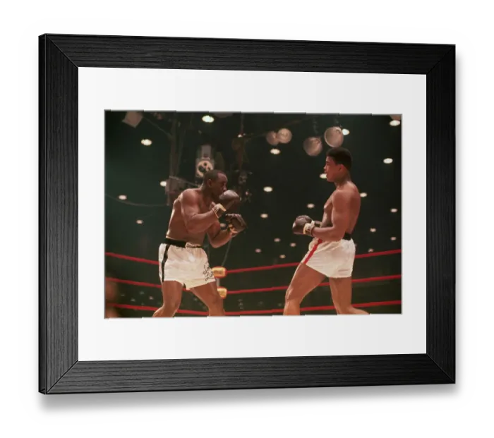 Framed Print : Cassius Clay and Sonny Liston During Bout Framed Print : Cassius Clay and Sonny Liston During Bout