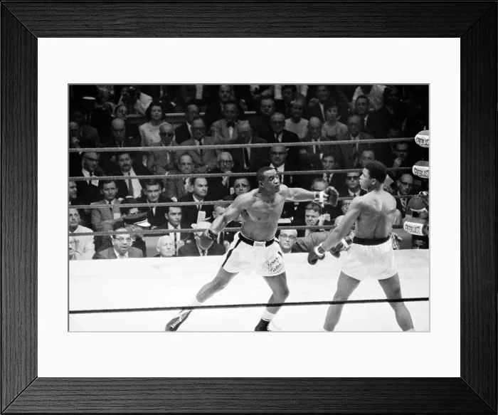 Framed Print : Cassius Clay and Sonny Liston During Bout Framed Print : Cassius Clay and Sonny Liston During Bout