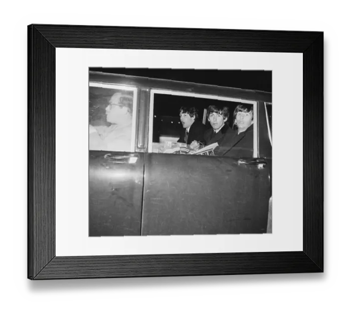 Framed Print : The Beatles at JFK International Airport