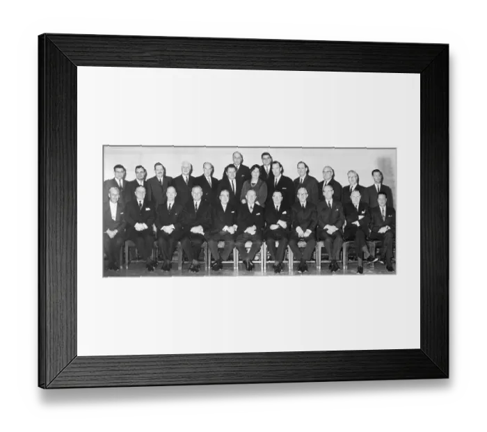Framed Print : Canadian Cabinet in 1964