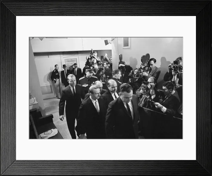 Framed Print : Policemen Escorting Jack Ruby at His Trial