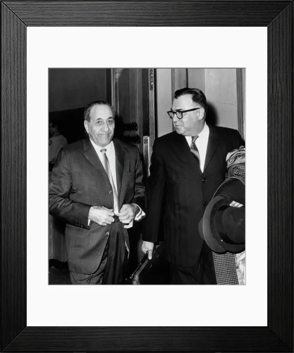 Framed Print : Anthony Accardo Outside Traffic Court