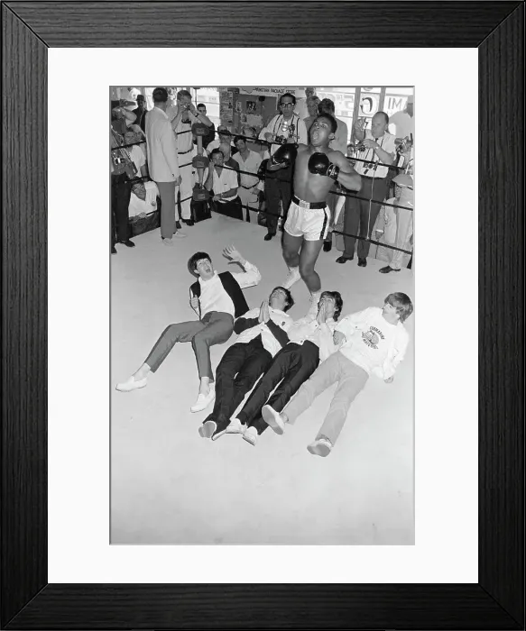 Framed Print : Cassius Clay and the Beatles Framed Print : Cassius Clay and the Beatles