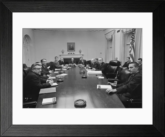 Framed Print : Lyndon Johnson's Cabinet Framed Print : Lyndon Johnson's Cabinet