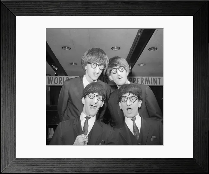 Framed Print : The Younger Brothers Imitating the Beatles Framed Print : The Younger Brothers Imitating the Beatles