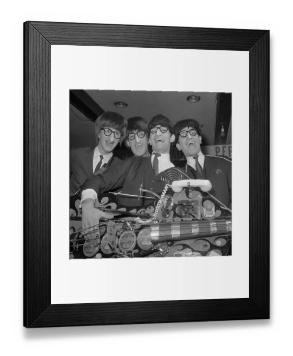 Framed Print : Imitation Group Does a Parody on the Beatles Framed Print : Imitation Group Does a Parody on the Beatles