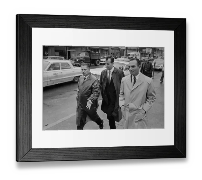 Framed Print : Jimmy Hoffa with Allen Dorfman and Robert Crancer