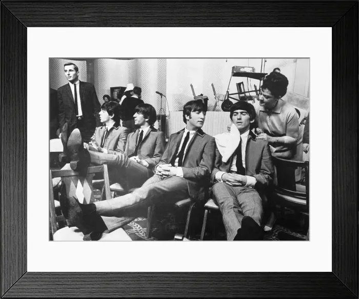Framed Print : Beatles Relaxing After Rehearsal Framed Print : Beatles Relaxing After Rehearsal